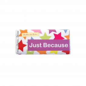 Just Because - Belgian Milk Chocolate Bar - 75g - Stars - M12222.4